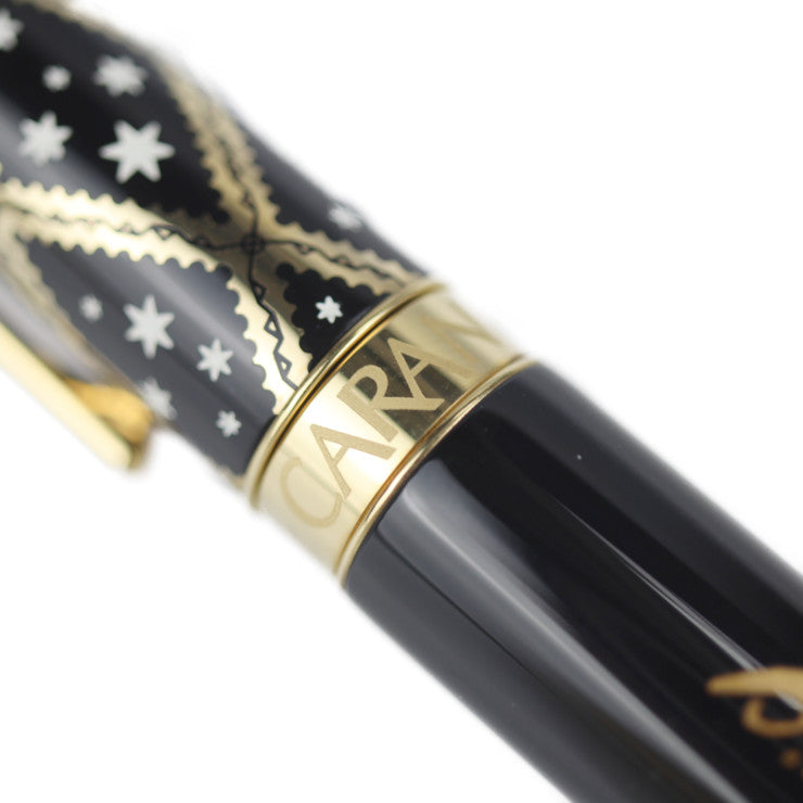 新品未使用展示品 CARAN dACHE カランダッシュ ZIVAGO ジバゴ 万年筆 5092-038 中国漆 ペン先K18YG ブラック ゴールド 筆記具 ペン 1958本限定品 パステルナーク ドクトル・ジバゴ リミテッド ステーショナリー