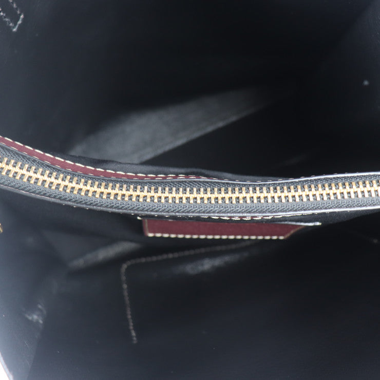 超美品 MARC JACOBS マークジェイコブス EWショッパー ザ ボールド グラインド トートバッグ M0012566 レザー バーガンディ系 ワイン系 ゴールド金具 ポーチ付き ショルダーバッグ