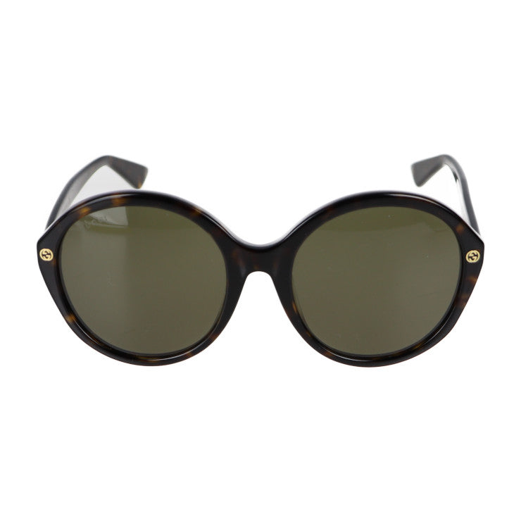 美品 GUCCI グッチ サングラス サングラス GG0023SA 表記サイズ 57 20-145 プラスチック ブラウン系 ゴールド金具 蜂 Bee ラウンド