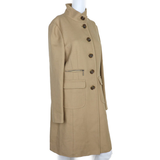 MONCLER モンクレール ロングコート ステンカラーコート 49313-80 表記サイズ 1 ウール キャメル ハイマオカラー アウター
