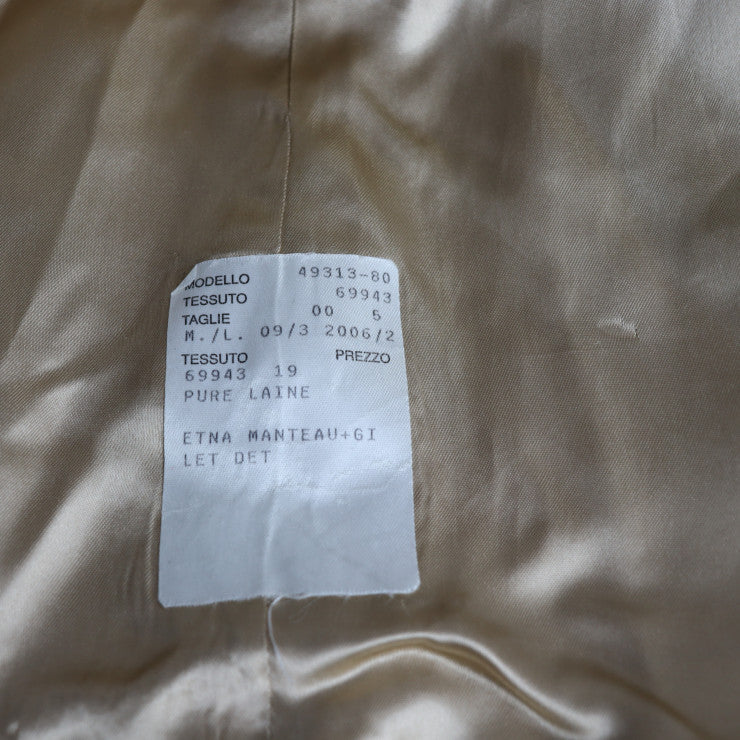 MONCLER モンクレール ロングコート ステンカラーコート 49313-80 表記サイズ 1 ウール キャメル ハイマオカラー アウター