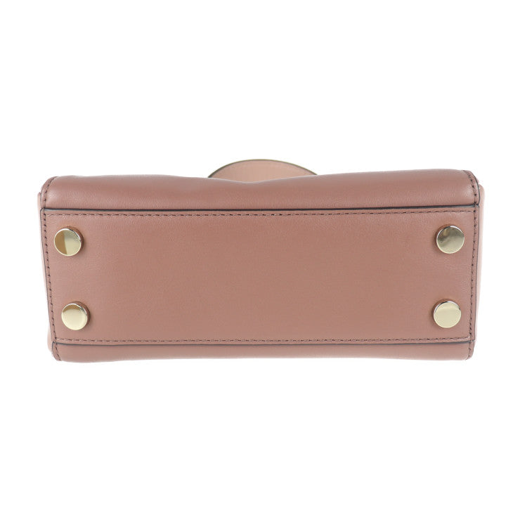 超美品 Michael Kors マイケルコース グラマシー スモール サッチェル ハンドバッグ 30F8TZ6S1T レザー ダスティローズ ゴールド金具 トップハンドル 2WAY ショルダーバッグ カデナモチーフ