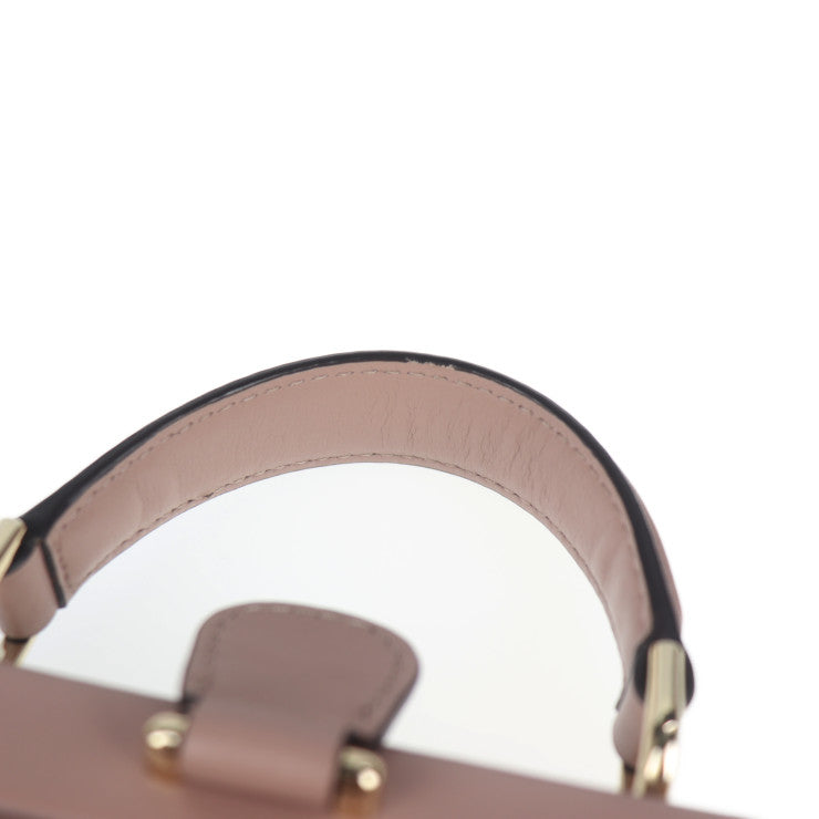 超美品 Michael Kors マイケルコース グラマシー スモール サッチェル ハンドバッグ 30F8TZ6S1T レザー ダスティローズ ゴールド金具 トップハンドル 2WAY ショルダーバッグ カデナモチーフ