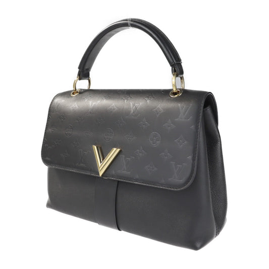美品 LOUIS VUITTON ルイ ヴィトン ヴェリー モノグラムシャドウ ハンドバッグ M51989 レザー ノワール ブラック ワンハンドルバッグ 2WAY ショルダーバッグ ビトン
