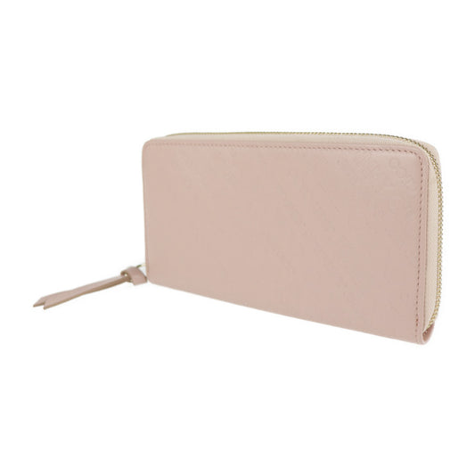 新古未使用展示品 JIMMY CHOO ジミーチュウ PIPPA OLEL ピッパ ロングウォレット 長財布 J000117254001 ロゴ型押し エンボスレザー パウダーピンク ゴールド金具 ラウンドファスナー