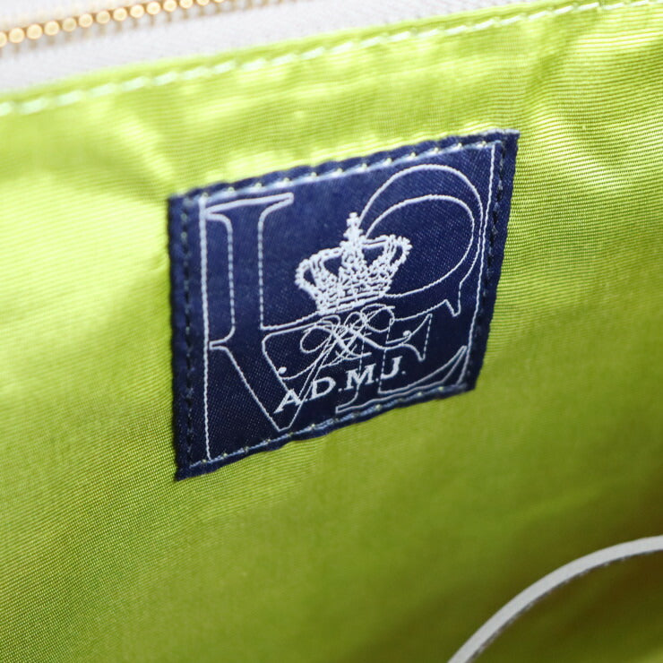 超美品 ADMJ エーディーエムジェイ ハンドバッグ トートバッグ ACS01052 レザー レッド ゴールド金具