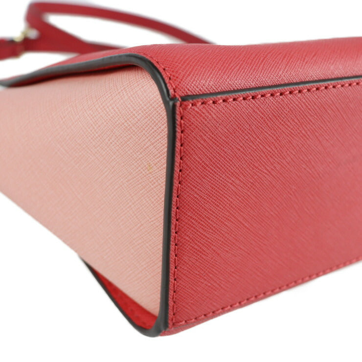 超美品 Michael Kors マイケルコース クロスボディバッグ ショルダーバッグ 30T4MLMM2T レザー ピンク系 ゴールド金具 ポシェット