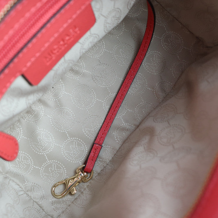 超美品 Michael Kors マイケルコース クロスボディバッグ ショルダーバッグ 30T4MLMM2T レザー ピンク系 ゴールド金具 ポシェット