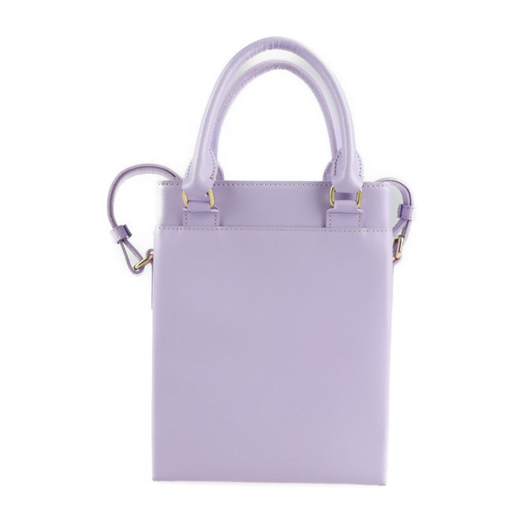 超美品 Samantha Thavasa サマンサタバサ 2WAY ミニバッグ ハンドバッグ レザー パープル ゴールド金具 ショルダーバッグ トートバッグ スマホバッグ スマートフォンケース ポシェット
