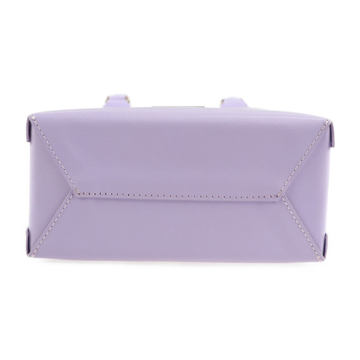 超美品 Samantha Thavasa サマンサタバサ 2WAY ミニバッグ ハンドバッグ レザー パープル ゴールド金具 ショルダーバッグ トートバッグ スマホバッグ スマートフォンケース ポシェット
