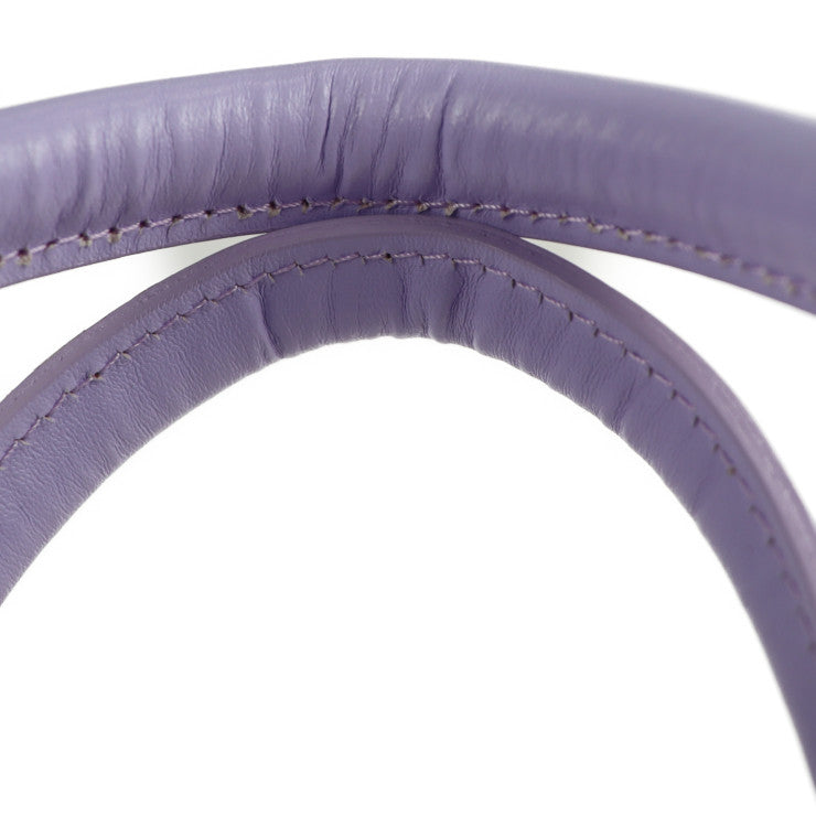 超美品 Samantha Thavasa サマンサタバサ 2WAY ミニバッグ ハンドバッグ レザー パープル ゴールド金具 ショルダーバッグ トートバッグ スマホバッグ スマートフォンケース ポシェット