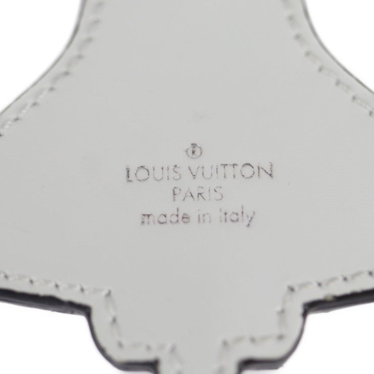 超美品 LOUIS VUITTON ルイ ヴィトン ポルト クレ マスコット ロケット キーホルダー MP2214 メタル レザー ブルー シルバー ホワイト ビトン