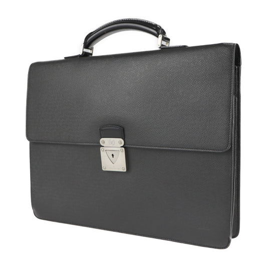 LOUIS VUITTON ルイ ヴィトン ロブスト1 タイガ ビジネスバッグ M31052 レザー アルドワーズ ブラック系 シルバー金具 ブリーフケース ビトン