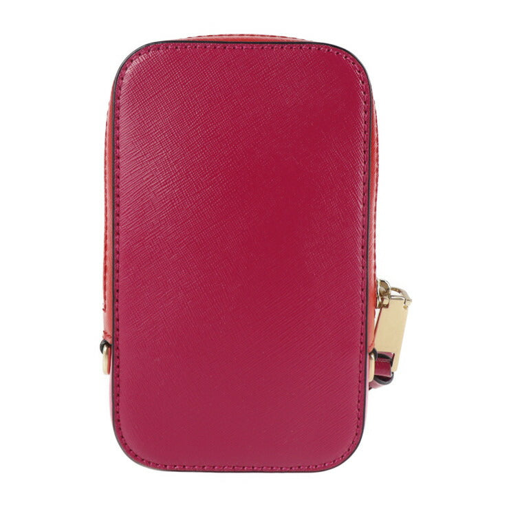 超美品 MARC JACOBS マークジェイコブス ホットショット ショルダーバッグ M0012740 レザー ピンク系 レッド系 ゴールド金具 チェーンショルダー ポシェット