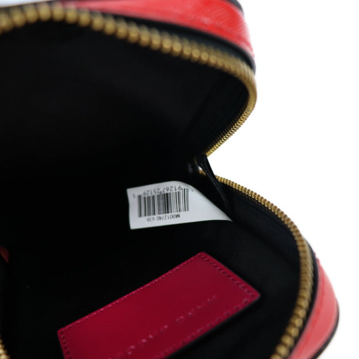 超美品 MARC JACOBS マークジェイコブス ホットショット ショルダーバッグ M0012740 レザー ピンク系 レッド系 ゴールド金具 チェーンショルダー ポシェット