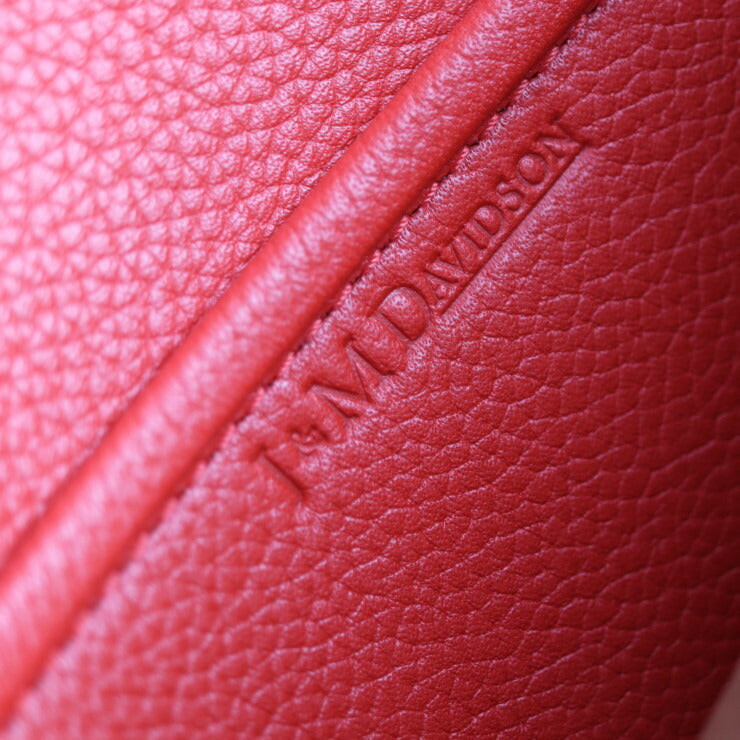 超美品 J&M Davidson ジェイアンドエムデヴィッドソン THE BELT BAG ショルダーバッグ - カーフ レッド 2WAY ハンドバッグ レザー