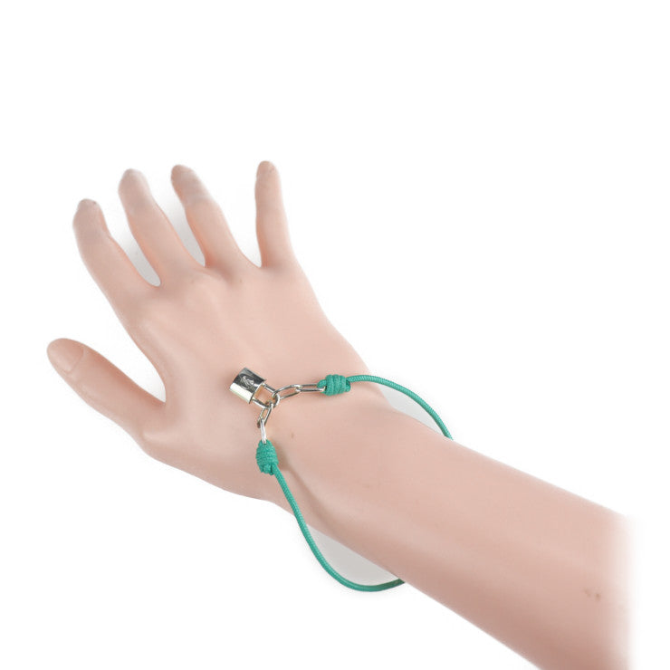 LOUIS VUITTON ルイ ヴィトン ブラスレ シルバー ロックイット ユニセフ ヴァージルアブロー ブレスレット - シルバー925 シルバー グリーン系 パドロック カデナ ビトン SV925