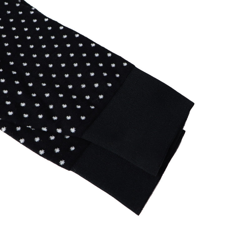 超美品 DIOR HOMME ディオールオム アパレル ニット 733M632ZT649 表記サイズ XS ウール66% ポリエステル34% ブラック 長袖 トップス ドット柄