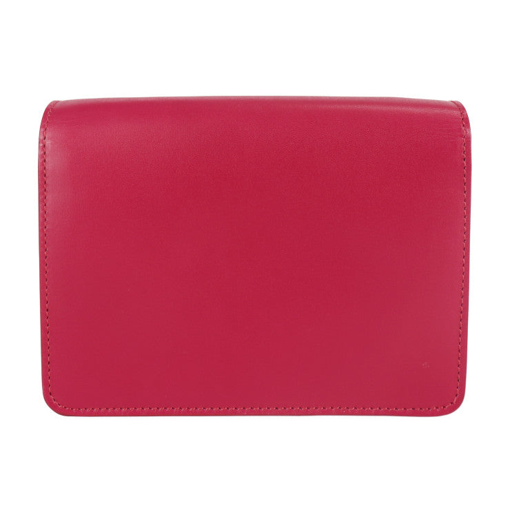 超美品 PRADA プラダ 2WAYバッグ ショルダーバッグ BT1031 ボックスカーフ PEONIA ピンク系 シルバー金具 ショルダーウォレット ポシェット レザー クラッチバッグ ポーチ