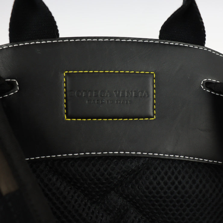 BOTTEGAVENETA ボッテガヴェネタ バックパック リュック・デイパック 571596 ナイロン レザー フォンデンテ ブラウン系 ブラック イエロー系