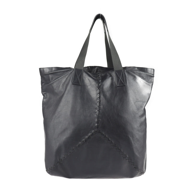 BOTTEGAVENETA ボッテガヴェネタ イントレチャート トートバッグ 234540 レザー ブラック ハンドバッグ ショッピングバッグ