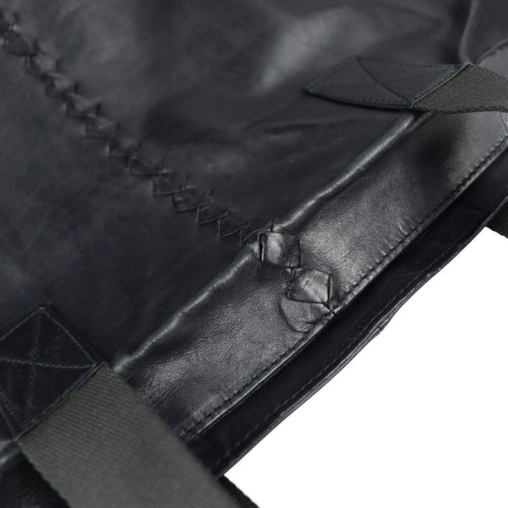 BOTTEGAVENETA ボッテガヴェネタ イントレチャート トートバッグ 234540 レザー ブラック ハンドバッグ ショッピングバッグ