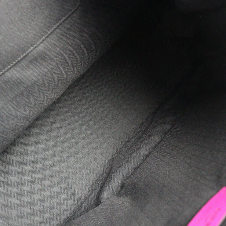 美品 LOEWE ロエベ バロッコ アナグラム トートバッグ 304.11.H60 レザー マゼンタ ピンク系 パープル系 ラージトート