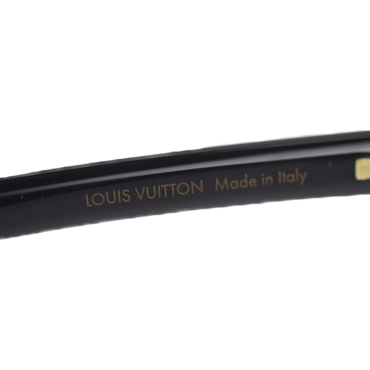 LOUIS VUITTON ルイ ヴィトン フロール カレ サングラス Z0287E 表記サイズ 61 14 セルフレーム ブラック ライトブルー系 ゴールドロゴ ビトン