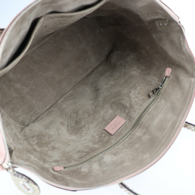 超美品 LOUIS VUITTON ルイ ヴィトン ロックイットMM パルナセア ハンドバッグ N92043 パイソン ヴォーカシミール MAGNOLIA ピンク系 ベージュ系 シルバー金具 2WAY ショルダーバッグ ビトン