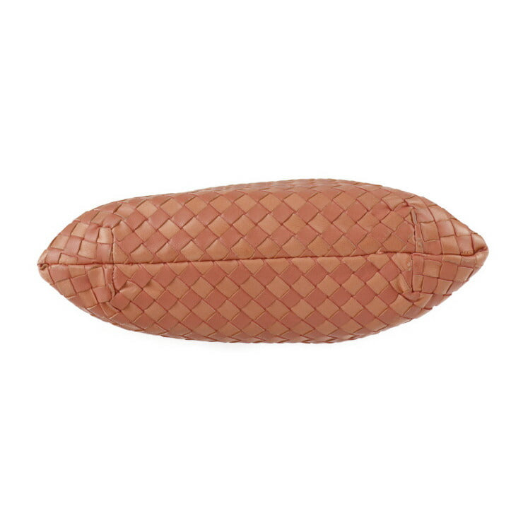 BOTTEGAVENETA ボッテガヴェネタ イントレチャート ハンドバッグ 162112 レザー サーモンピンク系 ゴールド金具 トートバッグ ミニバッグ