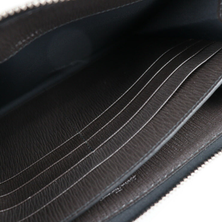 新品未使用展示品 Salvatore Ferragamo サルヴァトーレ フェラガモ バッグ クラッチバッグ 24 A371 レザー ELEFANTE グレー系 ドキュメントホルダー セカンドバッグ