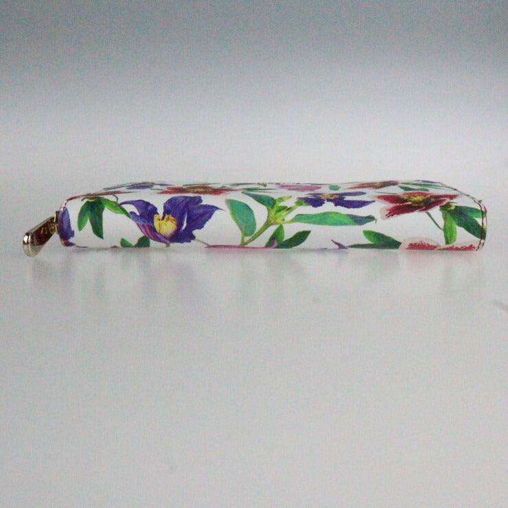 超美品 Salvatore Ferragamo サルヴァトーレ フェラガモ 財布 長財布 22 D178 カーフレザー STBOUQUET WHITE MULTI ホワイト系マルチカラー フラワープリント ラウンドファスナー ジップアラウンド マルチカラー
