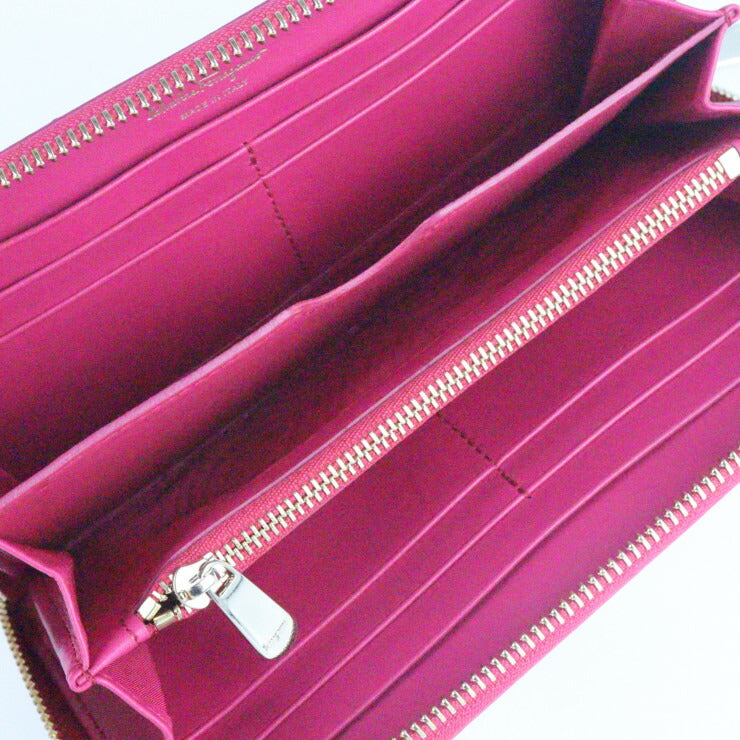 超美品 Salvatore Ferragamo サルヴァトーレ フェラガモ 財布 長財布 22 D178 カーフレザー STBOUQUET WHITE MULTI ホワイト系マルチカラー フラワープリント ラウンドファスナー ジップアラウンド マルチカラー