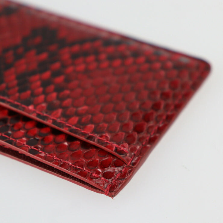 美品 LOUIS VUITTON ルイ ヴィトン ポルト カルト サーンプル カードケース N94174 パイソン FUCHSIA レッド系 エキゾチックレザー 激レア 希少 ビトン