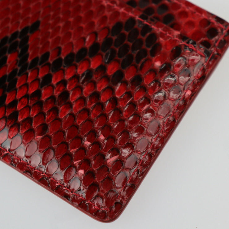 美品 LOUIS VUITTON ルイ ヴィトン ポルト カルト サーンプル カードケース N94174 パイソン FUCHSIA レッド系 エキゾチックレザー 激レア 希少 ビトン