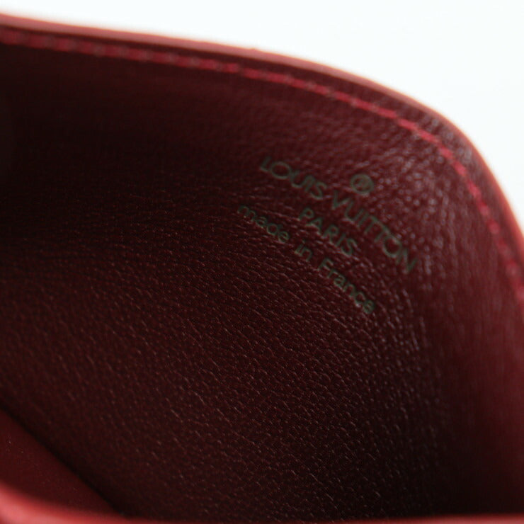 美品 LOUIS VUITTON ルイ ヴィトン ポルト カルト サーンプル カードケース N94174 パイソン FUCHSIA レッド系 エキゾチックレザー 激レア 希少 ビトン