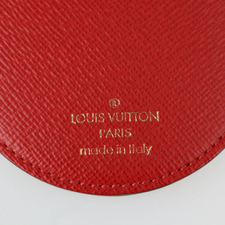 美品 LOUIS VUITTON ルイ ヴィトン ポルトクレ イリュストレ モノグラム キーホルダー MP1949 PVC レザー ブラウン レッド ゴールド金具 山本寛斎 歌舞伎 キーリング バッグチャーム ビトン
