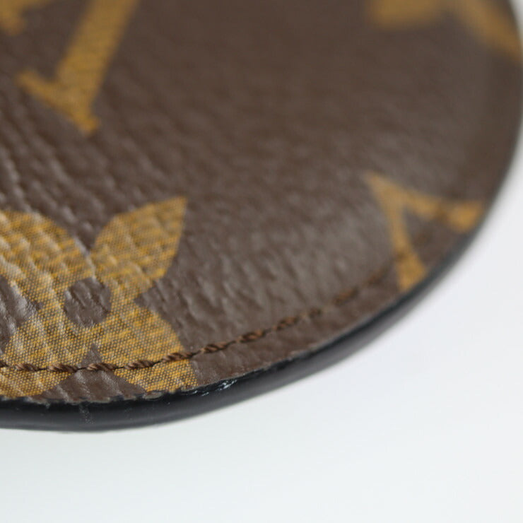LOUIS VUITTON Louis Vuitton Portecle Padded Key Holder M68307 Monogram Canvas Leather Brown Blue Green White Silver Hardware Key Ring Bag Charm Vuitton