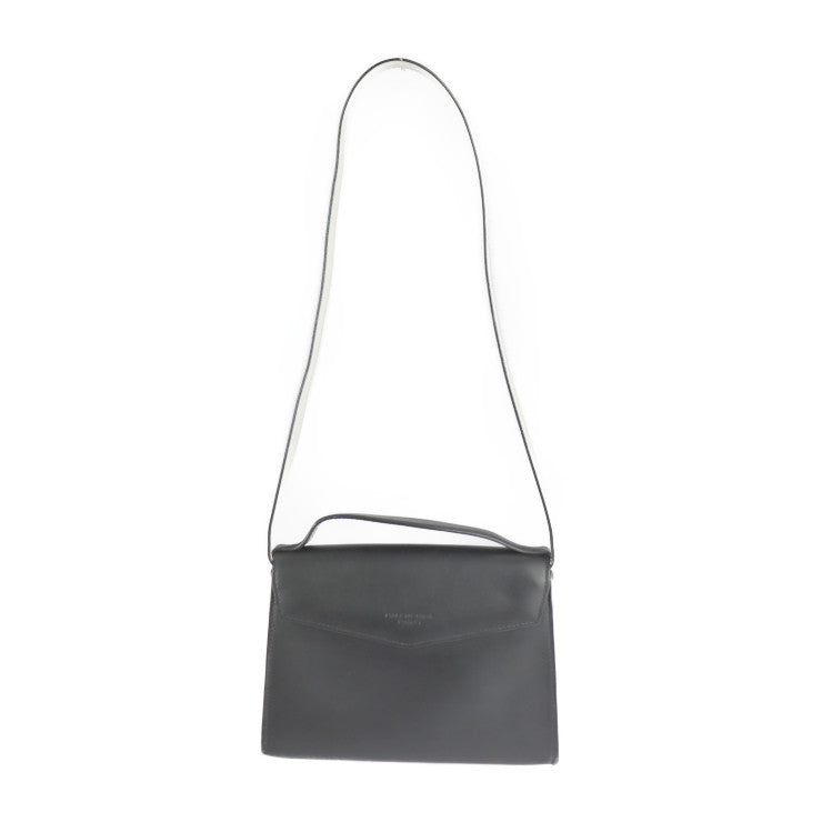 BALENCIAGA バレンシアガ ミニトラペーズ マイヨン ハンドバッグ 331916 カーフレザー ブラック アイボリー系 シルバー金具 2WAY ショルダーバッグ