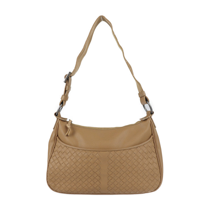 BOTTEGAVENETA ボッテガヴェネタ イントレチャート ショルダーバッグ 135915 PVC ブラウン系 キャメル系 ワンショルダーバッグ ハンドバッグ