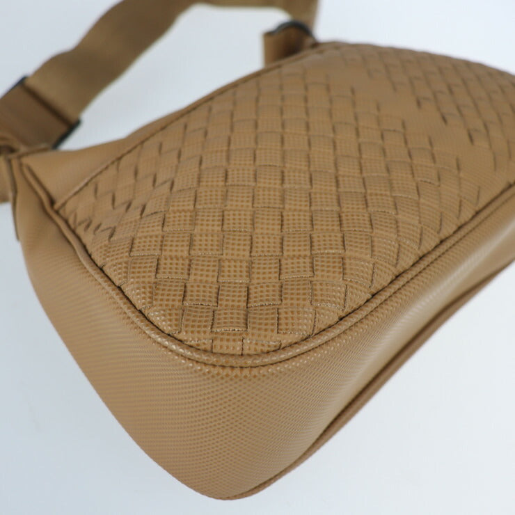 BOTTEGAVENETA ボッテガヴェネタ イントレチャート ショルダーバッグ 135915 PVC ブラウン系 キャメル系 ワンショルダーバッグ ハンドバッグ