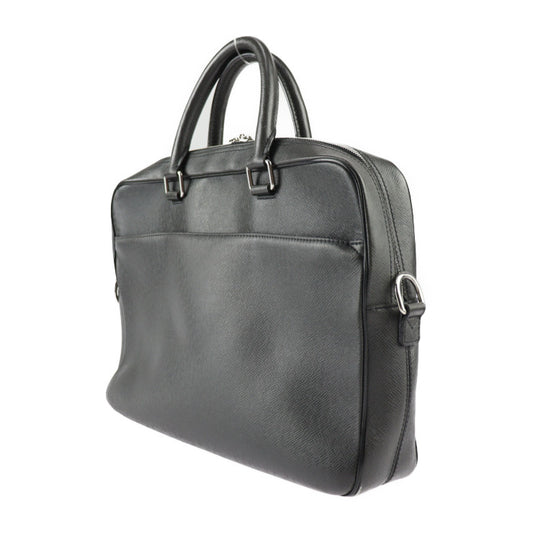 LOUIS VUITTON ルイ ヴィトン PDB ポルト ドキュマン ビジネス PM タイガ ビジネスバッグ M32952 レザー アルドワーズ ブラック シルバー金具 2WAY ショルダーバッグ ブリーフケース