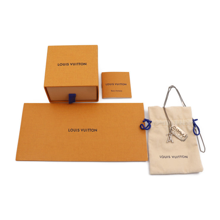 LOUIS VUITTON ルイ ヴィトン コリエ チャーム フォー ジェントルメン ネックレス MP2084 メタル シルバー