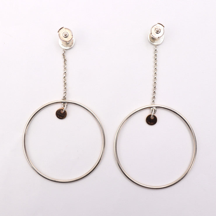 美品 HERMES エルメス フープ ピアス エクスリブリス ピアス - シルバー925 K18ピンクゴールド シルバー ピンクゴールド Ag925×Au750 SV925 K18PG