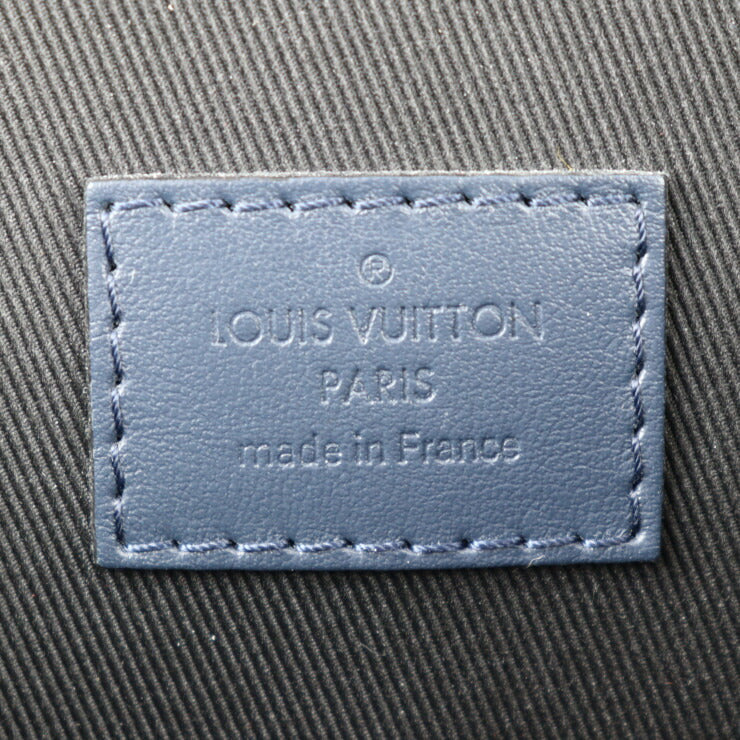 超美品 LOUIS VUITTON ルイ ヴィトン クリストファー メッセンジャー ショルダーバッグ M58475 トリヨンレザー ブルーマリーヌ ブラック金具 ビトン