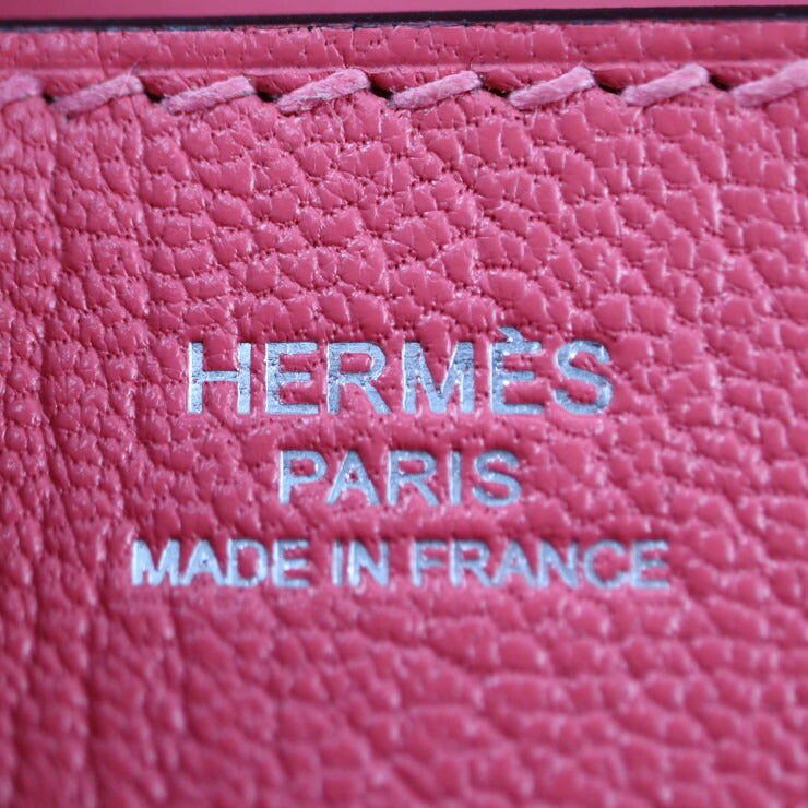超美品 HERMES エルメス オプリ クラッチバッグ - シェーブル ローズリップスティック ピンク系 シルバー金具 セカンドバッグ ポーチ A刻印