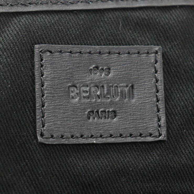 美品 Berluti ベルルッティ WHOPPING BRIAN ROCHEFORT トートバッグ M224704 PVC レザー シグネチャーキャンバス ヴェネチアレザー カーフレザー ブラック×ホワイト×イエロー ブラウン ショルダーバッグ ビッグサイズ