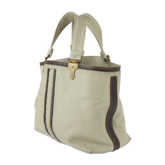 BOTTEGAVENETA ボッテガヴェネタ バッグ ハンドバッグ 162208 レザー ライトベージュ系 ゴールド金具 トートバッグ