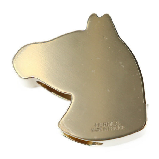 新品未使用展示品 HERMES エルメス スクエアリング 90 スカーフリング メタル ゴールド ブラック ゼブラ シマウマ