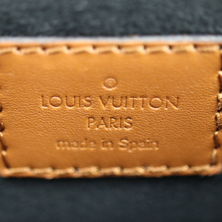 LOUIS VUITTON ルイ ヴィトン ドーフィーヌMINI ショルダーバッグ M53805 トリヨンレザー ブラウン ピンク ゴールド金具 サークルロゴ